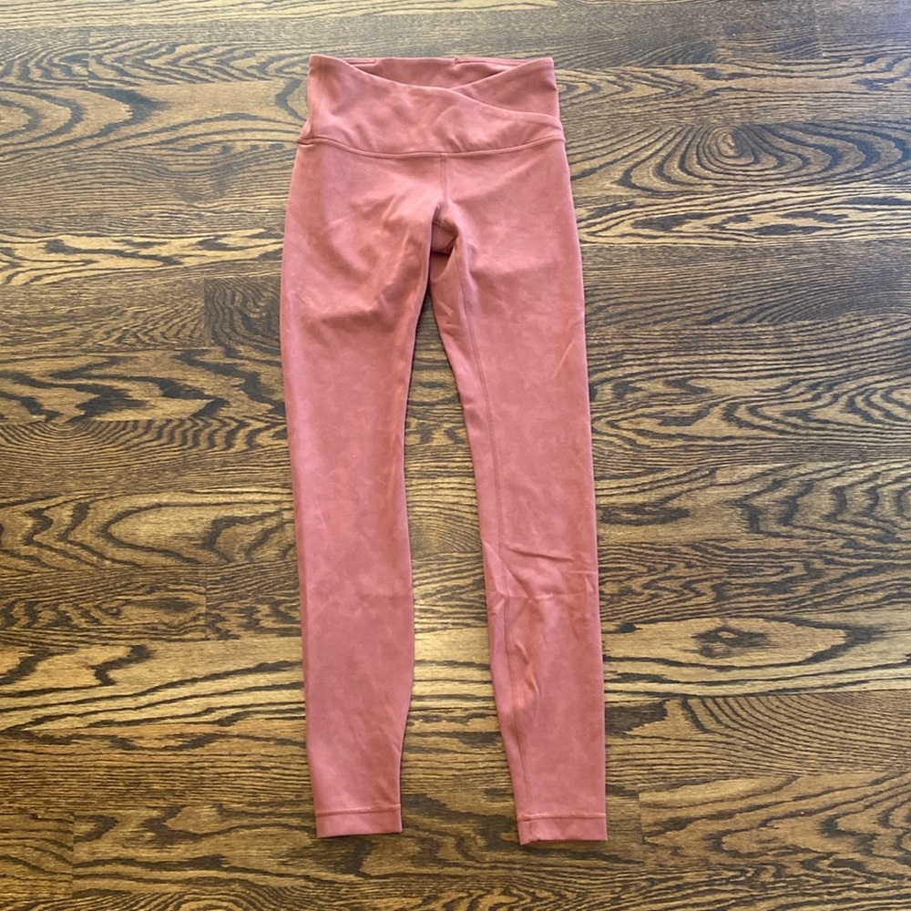 Lululemon Always On High Rise Washed Tight, 28”, Everlux, Size 4, Rustic Clay